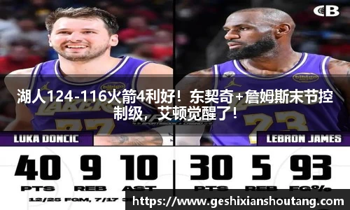 湖人124-116火箭4利好！东契奇+詹姆斯末节控制级，艾顿觉醒了！
